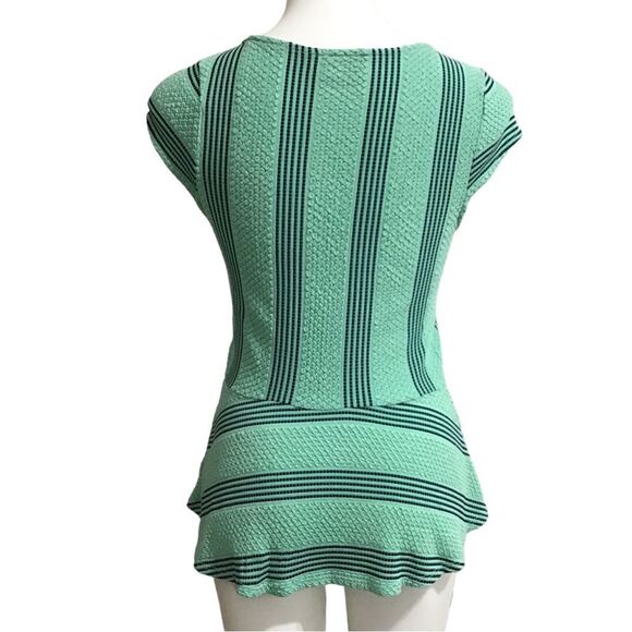 Anthropologie Postage Stamp Green Sweetheart Cinched Neckline Size Medium - Picture 4 of 9